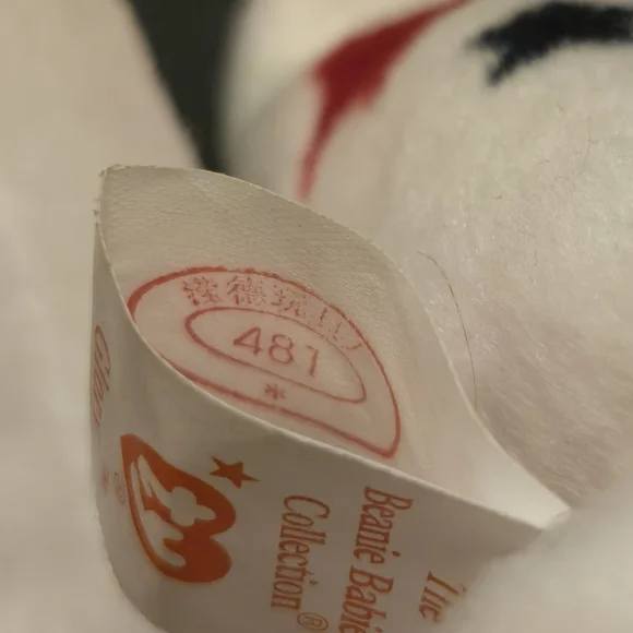 Ty Glory the Bear Plush Toy - 4188 TAG ERRORS
